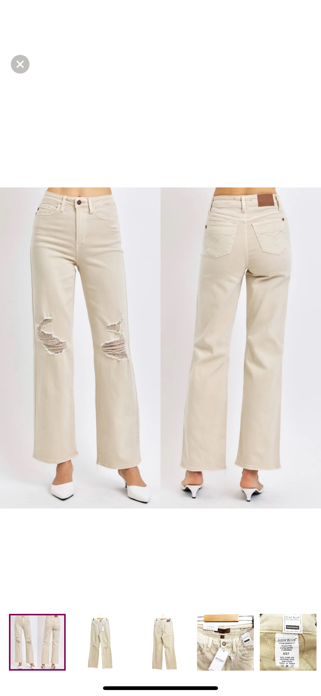 JB 90s straight bone distressed