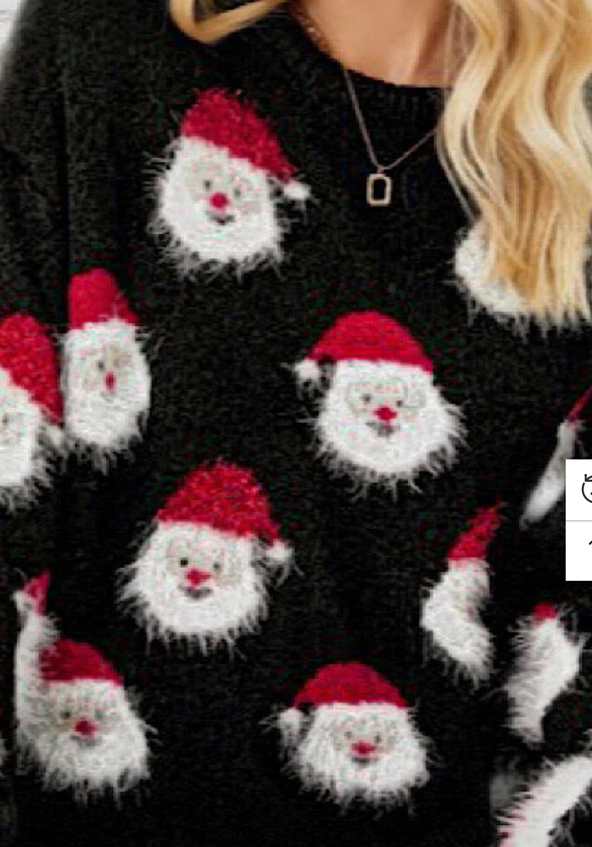 Glittery Santa Sweater