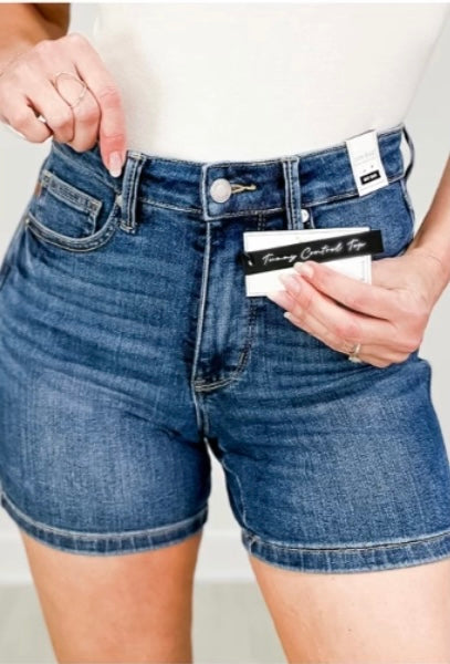 Judy Blue Mid Rise Shorts
