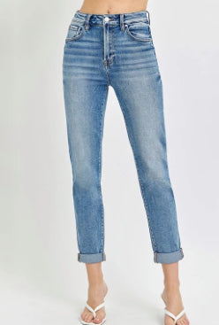 High Rise Ankle Skinny Jeans