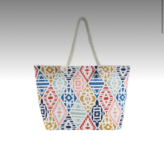 Aztec Pattern Tote Bag