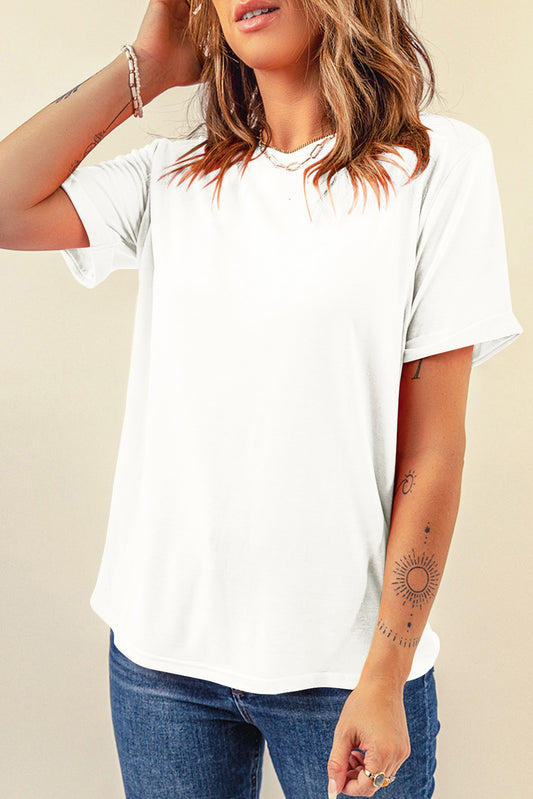 White Casual Tee