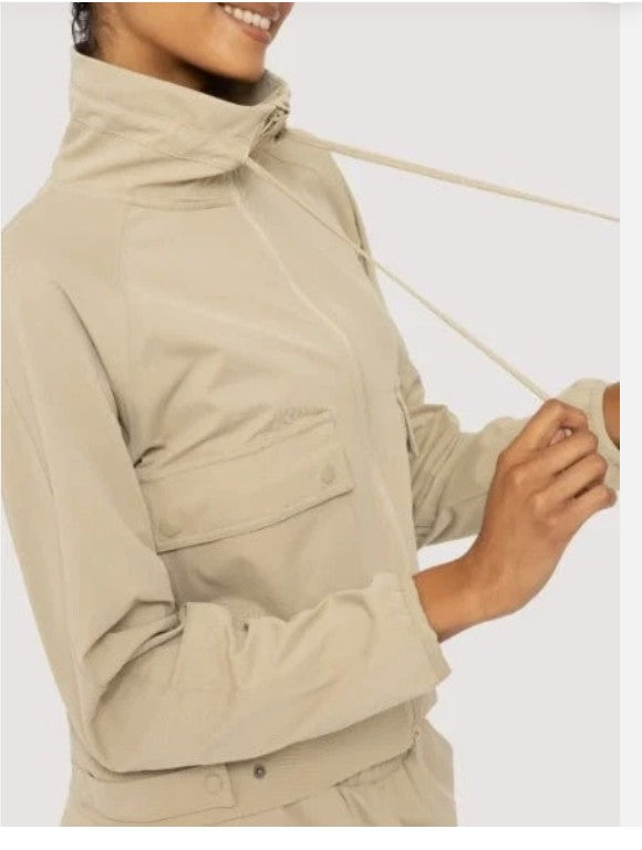 Pale Grey Eco Soft Zip Up Jacket