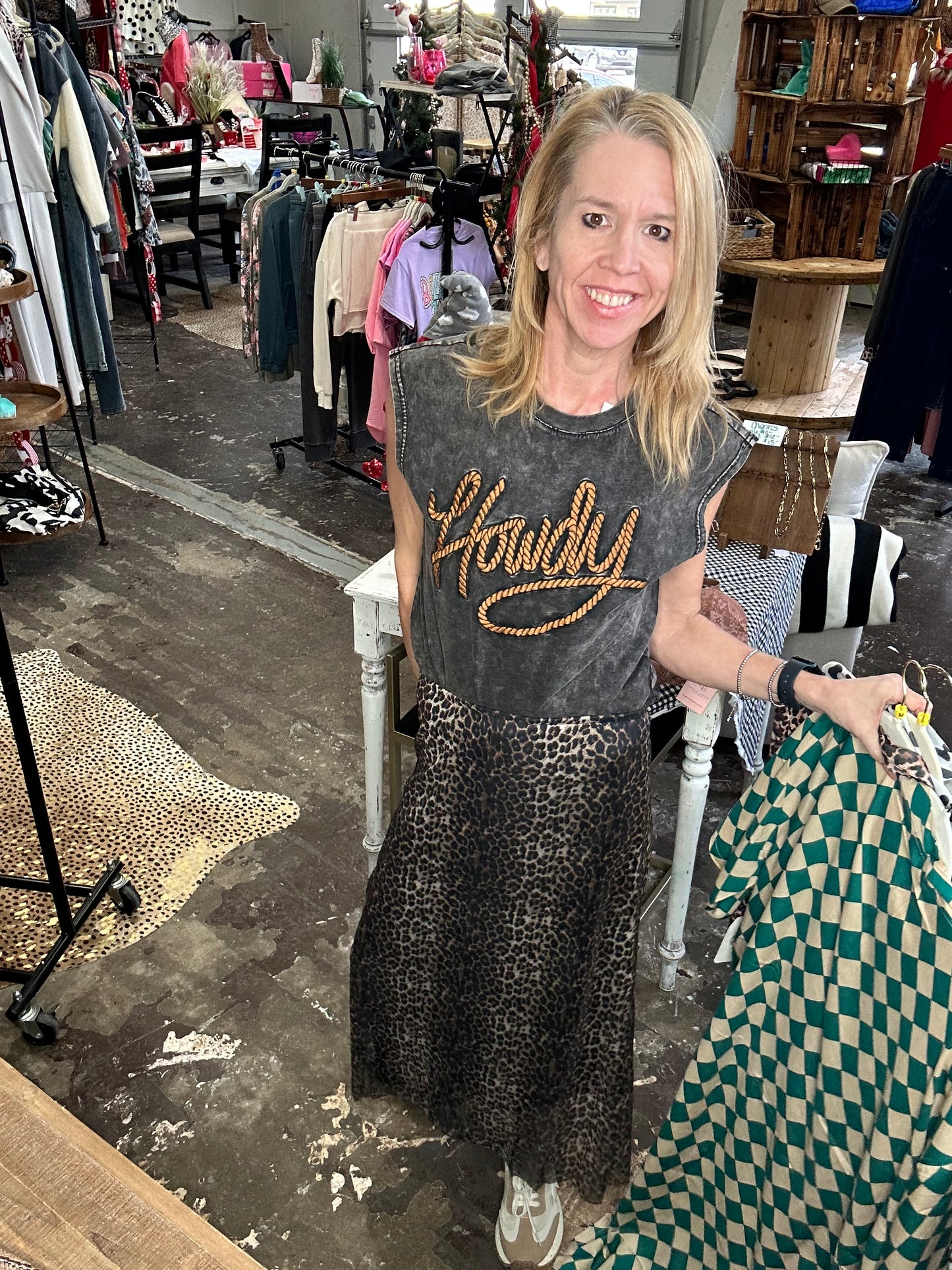 Mesh cheetah/Leo Skirt