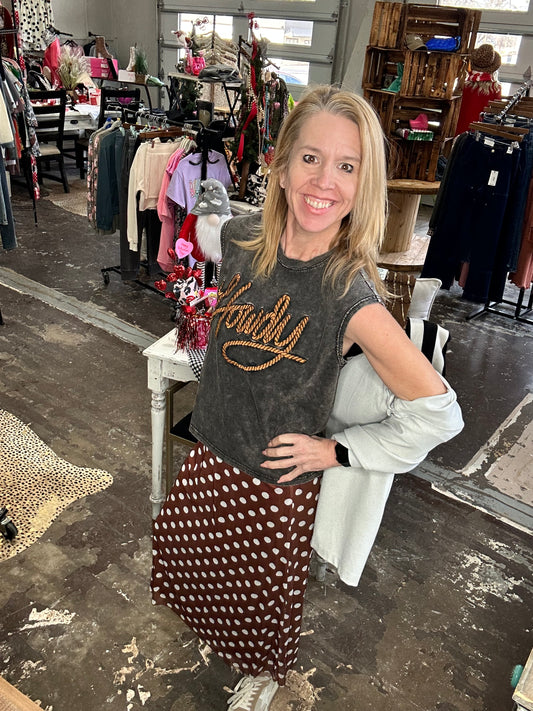 Dot Mesh Pretty Woman Skirt