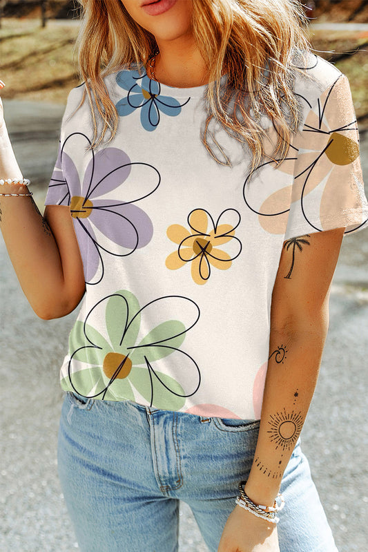 Pastel Petals SS Top