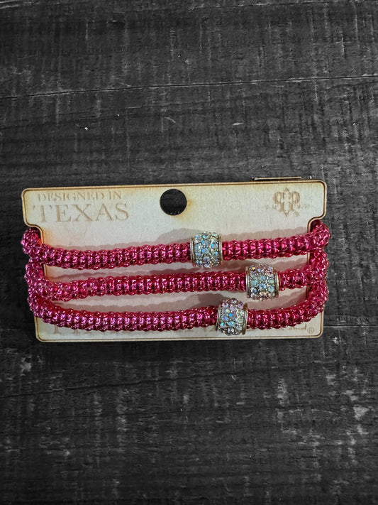 Pink Panache Stack Bracelet