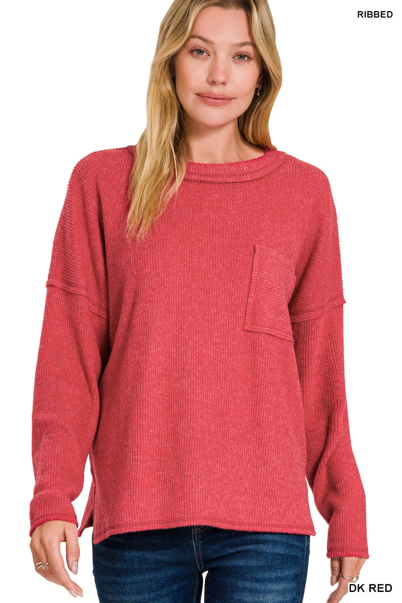 Dark Red Hacci Top