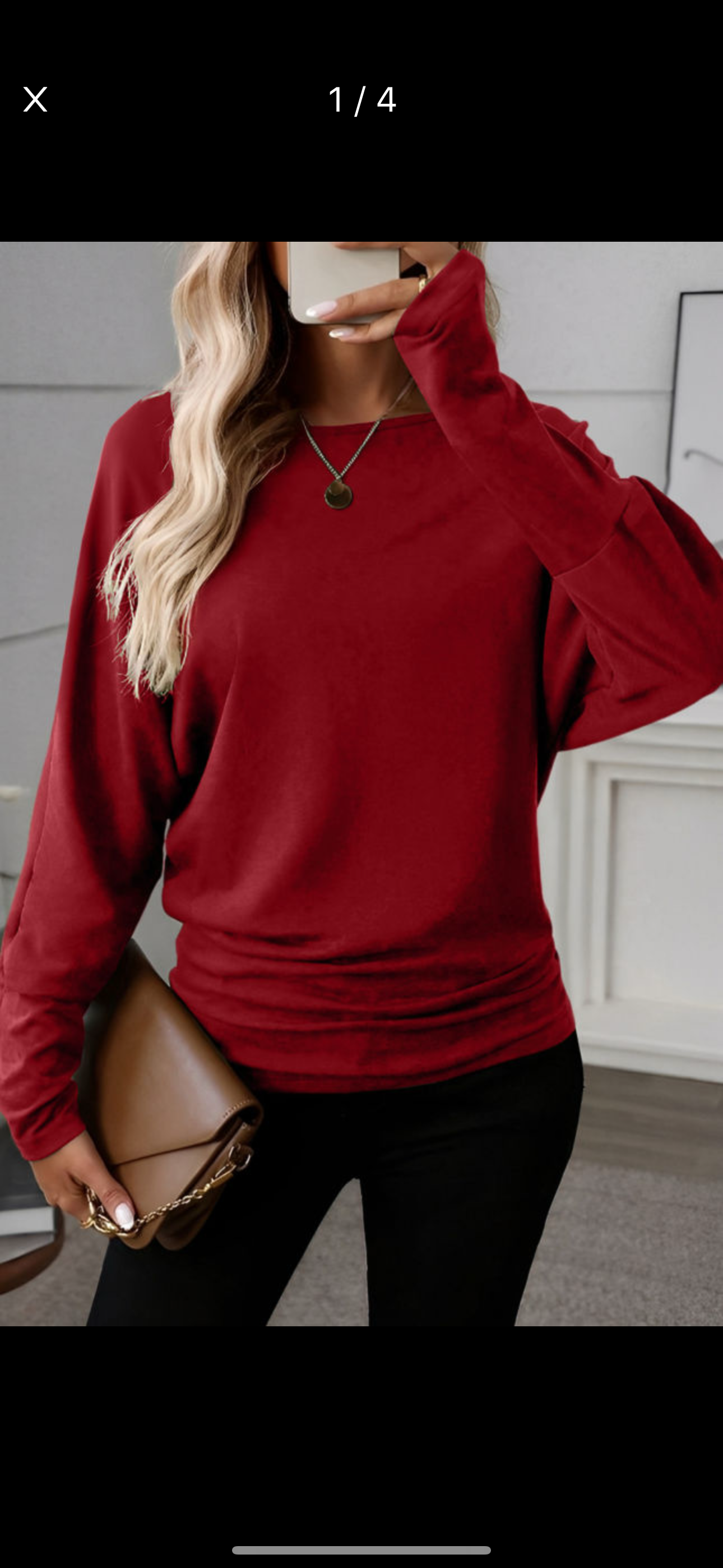 Extended-cuff Sweater/top