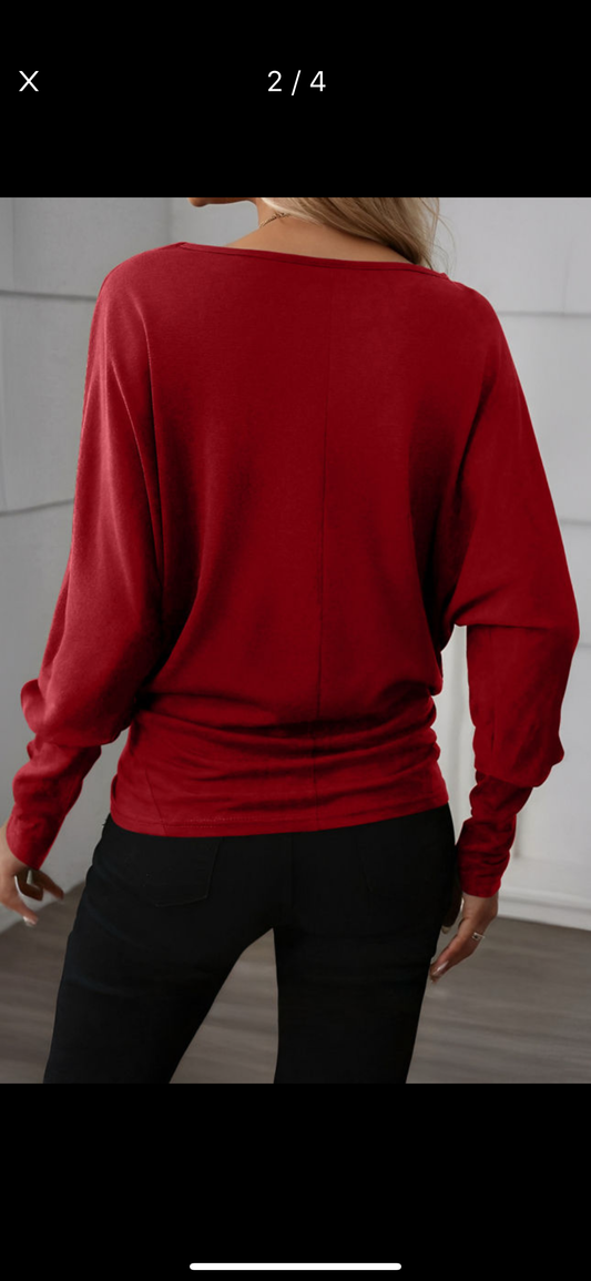 Extended-cuff Sweater/top