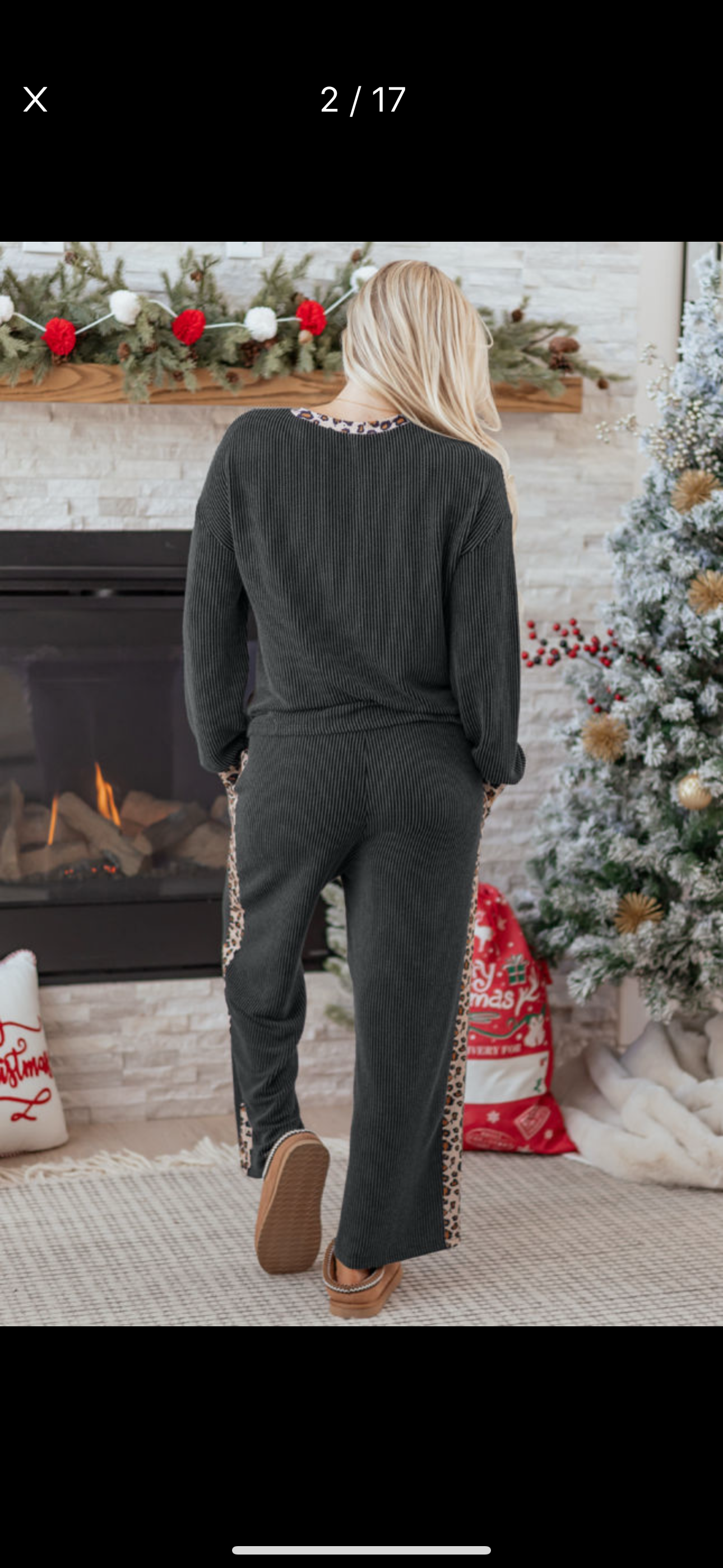 Carbon Grey Ribbed Leo Stripe