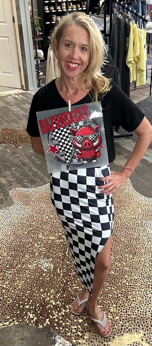 Checkered Skirt