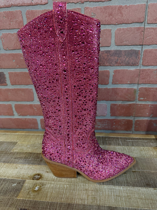 Corky Fuchsia Glitzy Knee Boot