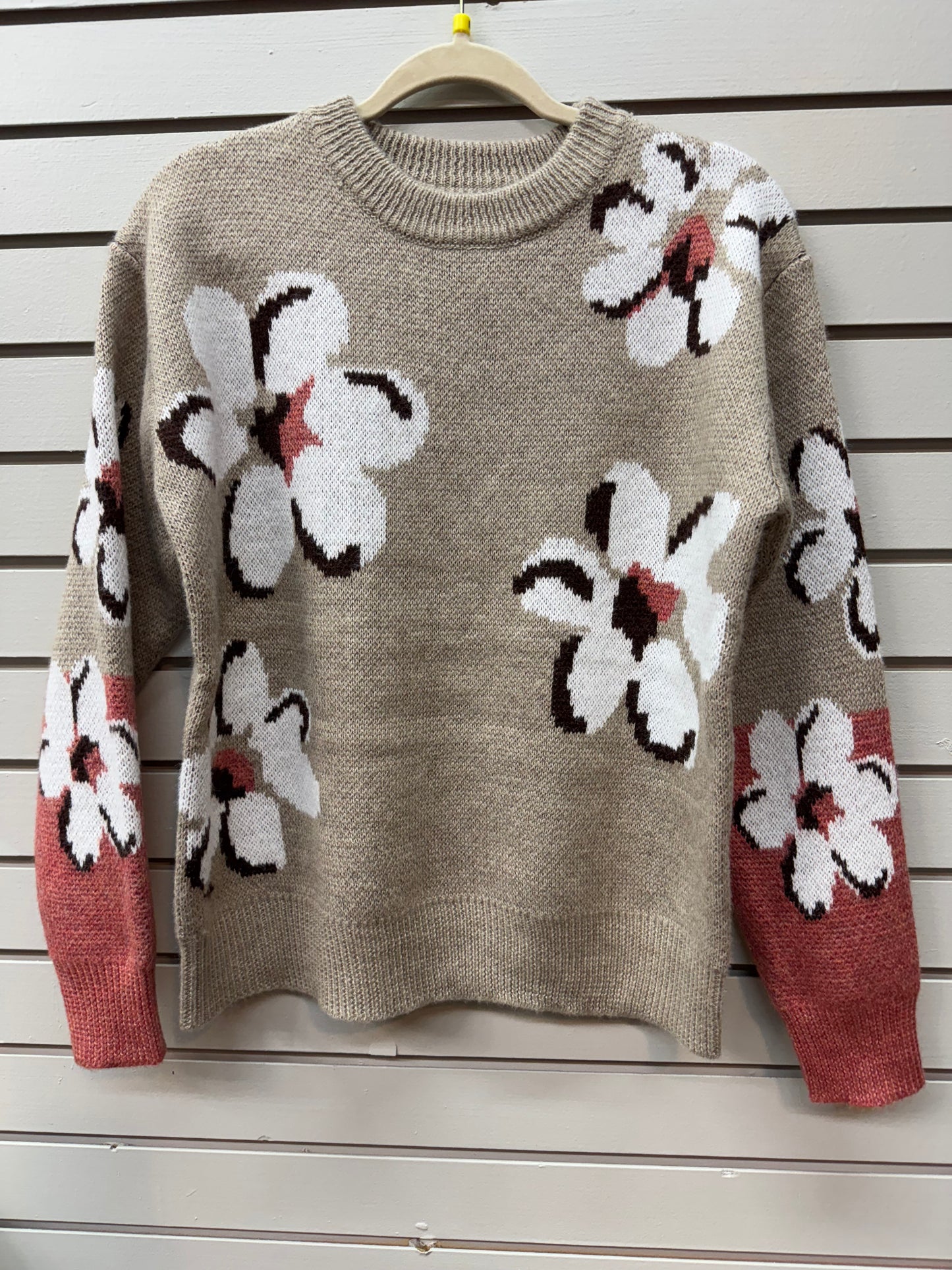 Jaquard Flower Sweater