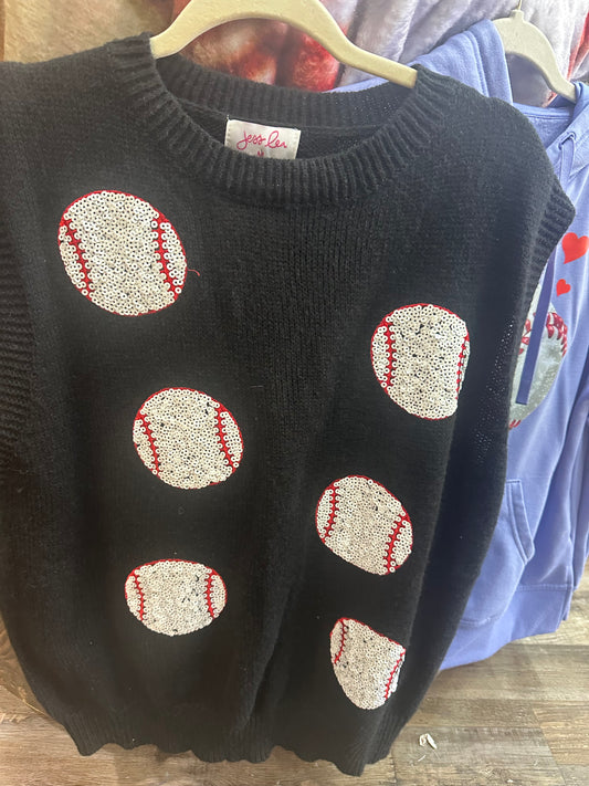 Baseball sweater Vest-Medium