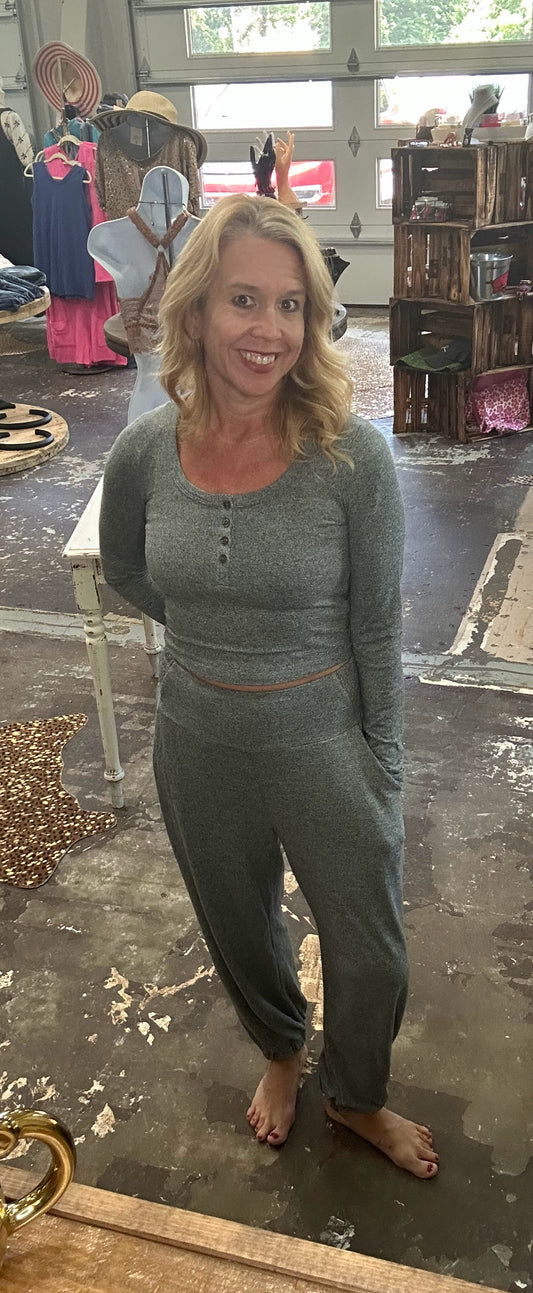 Brushed Hacci Lounge Jogger