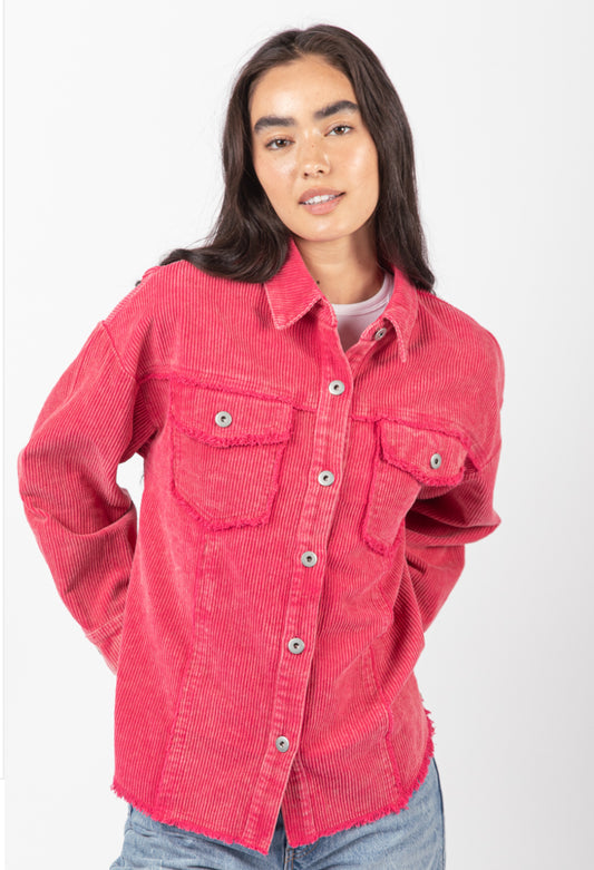 Oversized Washed Corduroy Shackelt