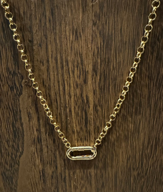 Chunky Gold Charm Necklace