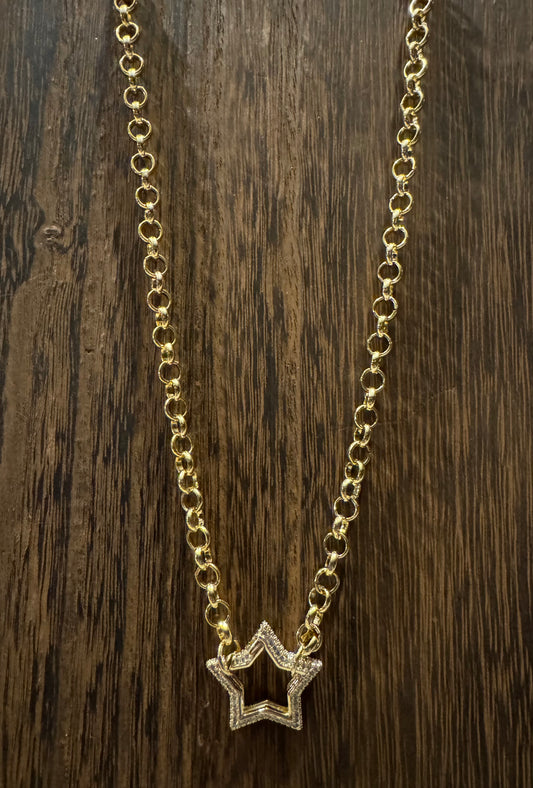 Blingy Star Charm Necklace