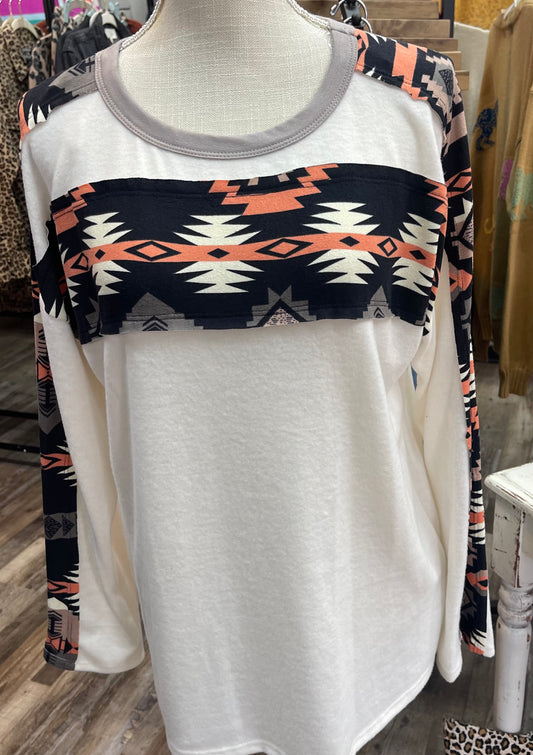 Aztec Block Top