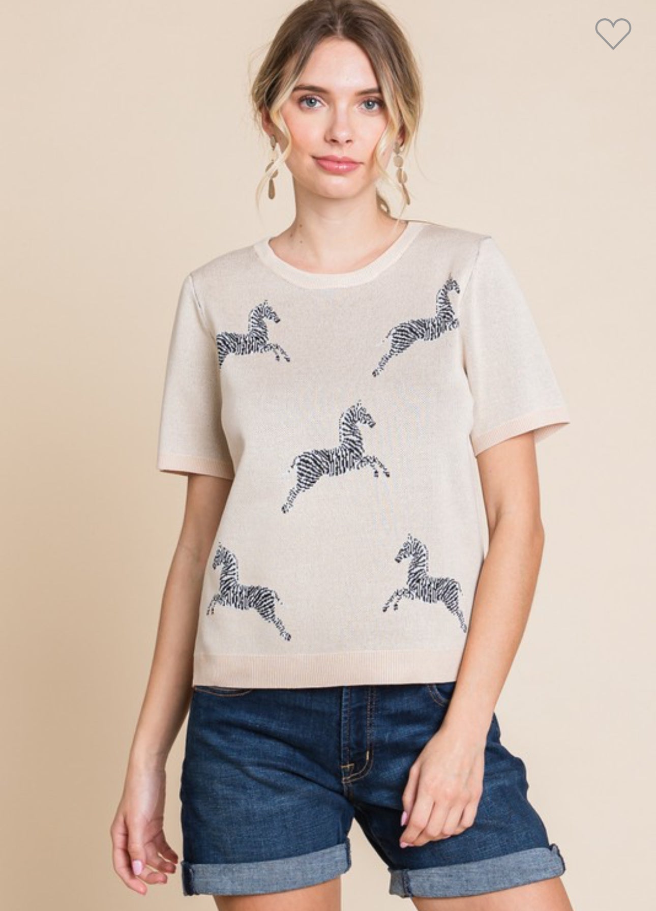 Summer Knit Animal Print Sweater