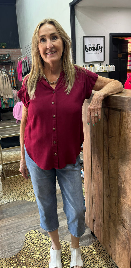 Wine Blu Pepper Top