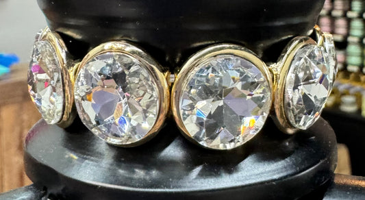 Round Rhinestone Bracelet