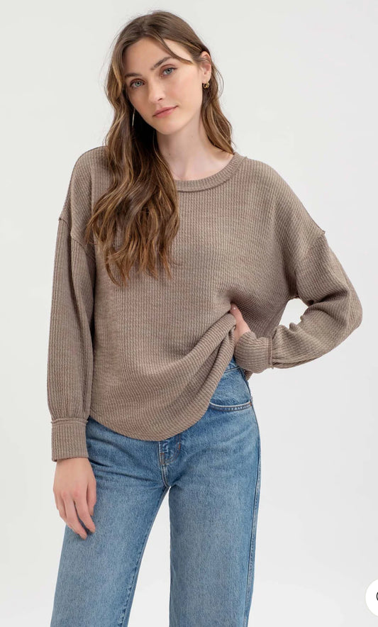 Lt Mocha LS Top