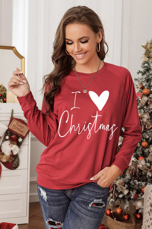 I Love Christmas Sweatshirt