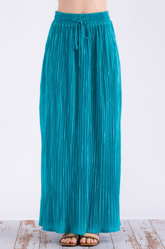 Jade Krinkle Maxi Skirt