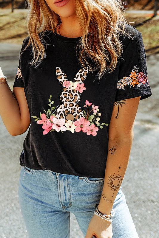 Black Easter Bunny Tee