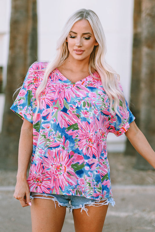 Pink Floral Top