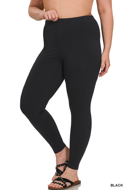 Plus Zenana Black Leggings