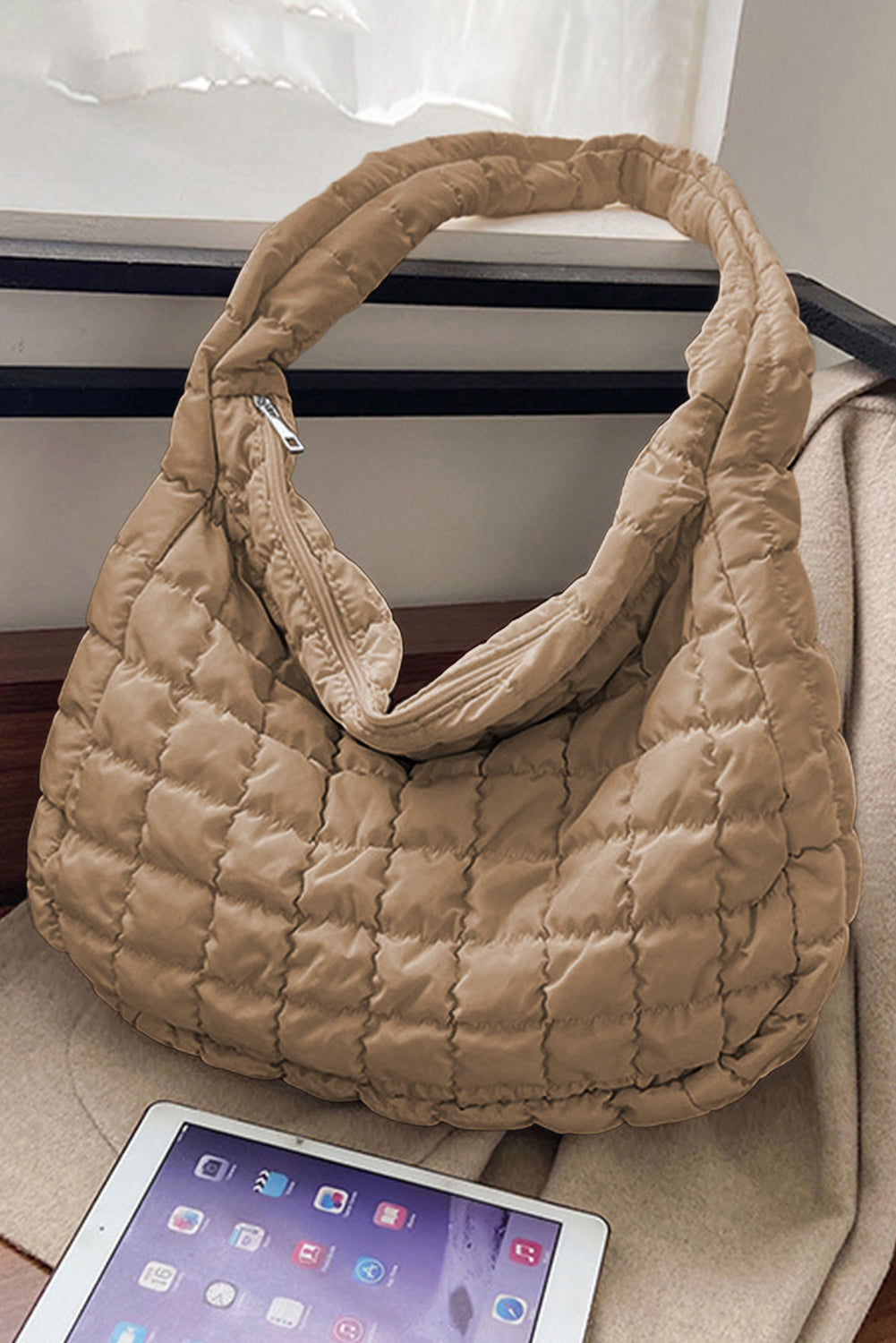 Light French Beige Puff Bag