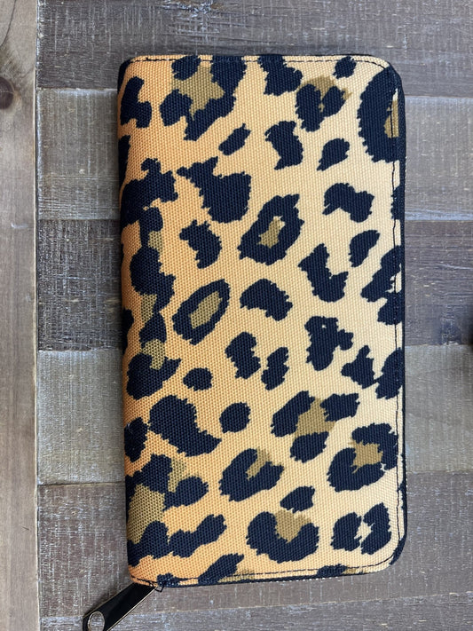 Animal Print Single Zip Wallet - Charming Cheetah Boutique