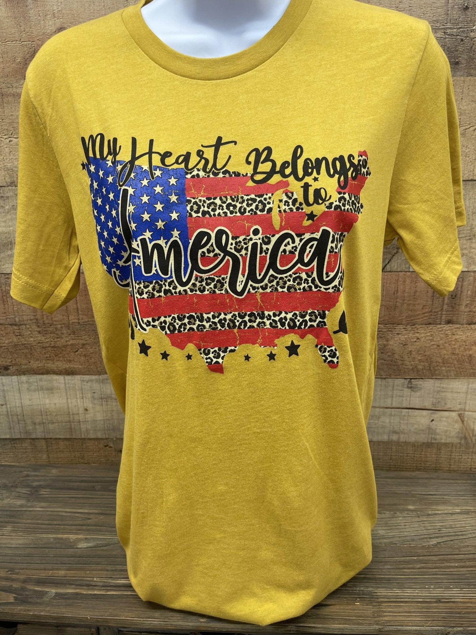 My Heart Belongs to America - Charming Cheetah Boutique